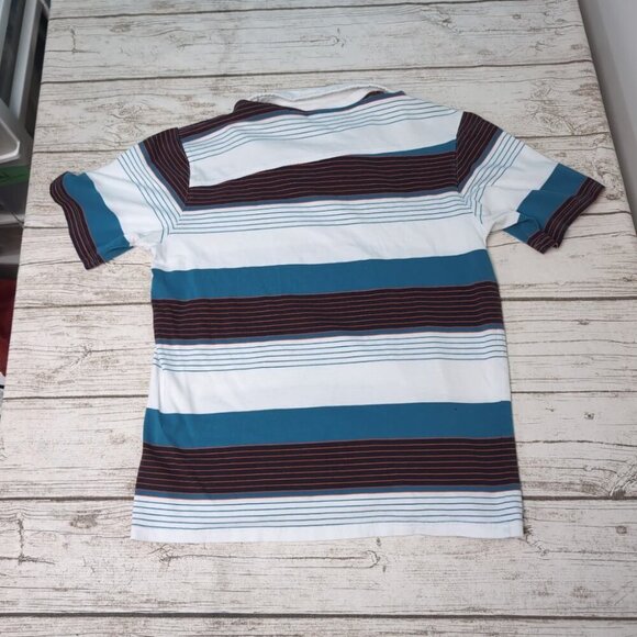 Vintage Oakley Striped Polo T Shirt Made in Thailand Size Men Medium - Picture 6 of 6